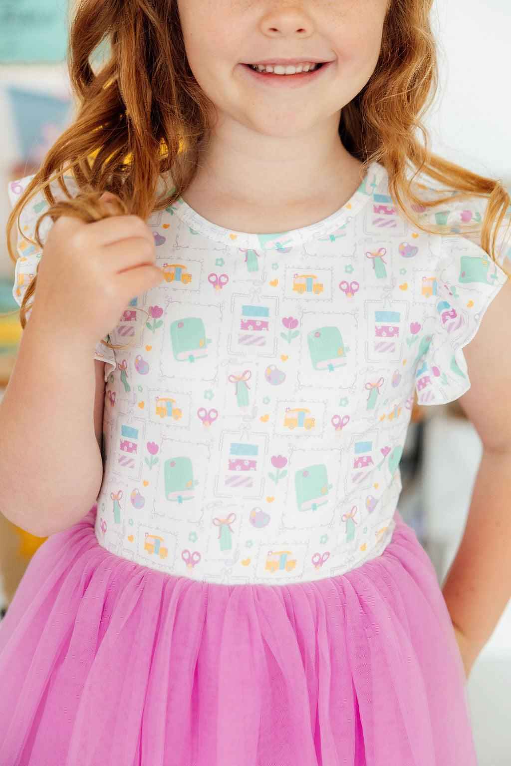 Little Learner Flutter Sleeve Tutu Dress