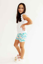Preppy Daisies Twirl Shorts