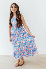 Watercolor Floral Ruffle Maxi Dress - Image 4