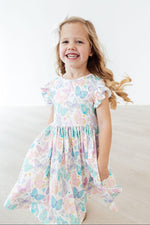 Fluttering Butterflies Flutter Sleeve Twirl Dress - Image 5