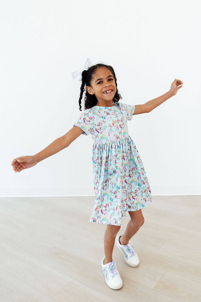Unicorn Queen S/S Pocket Twirl Dress - Image 5