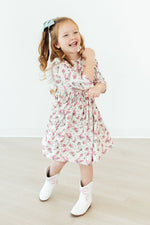 Cowgirl Cutie 3/4 Sleeve Ruffle Twirl Dress - Image 4