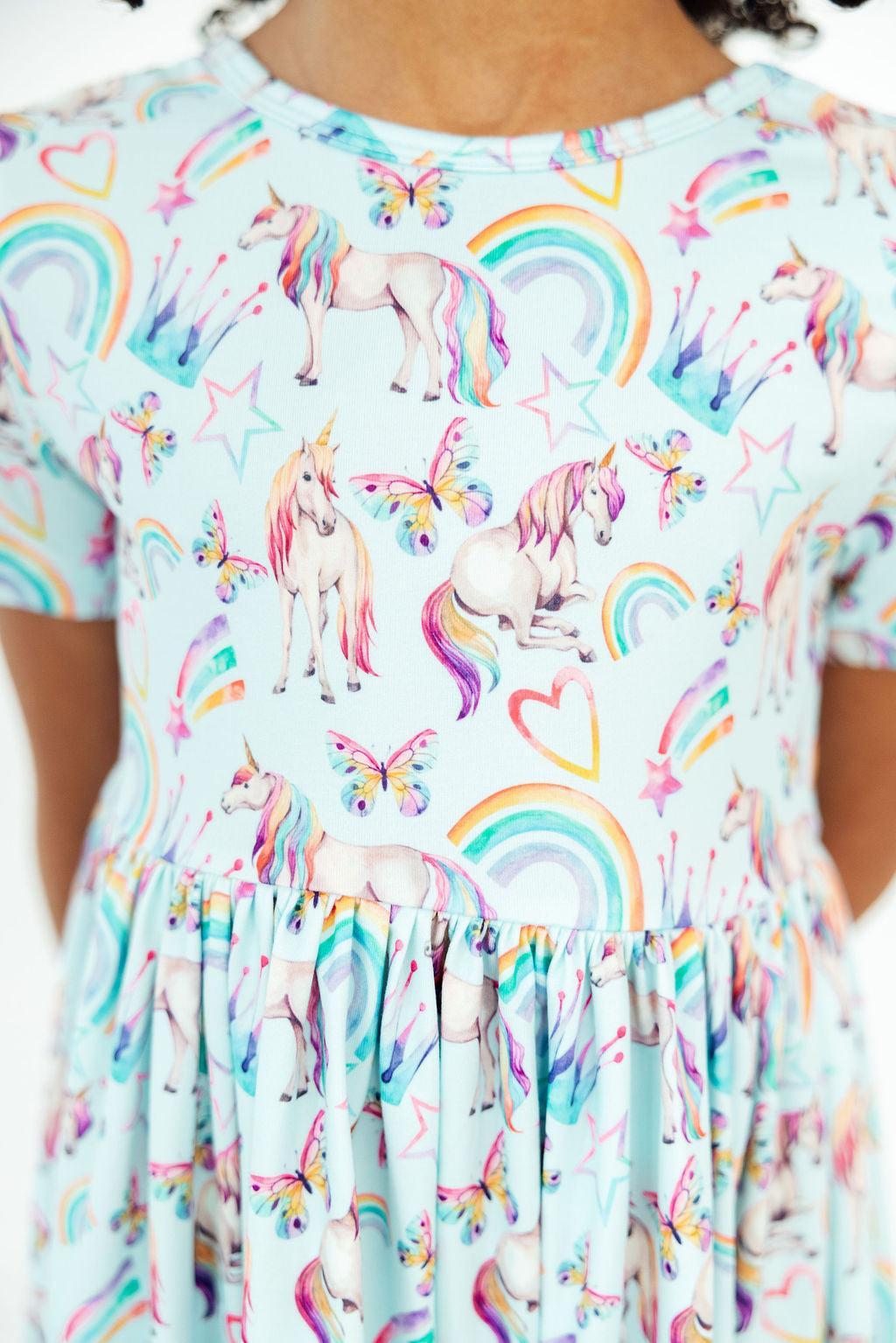 Unicorn Queen S/S Pocket Twirl Dress - Image 2