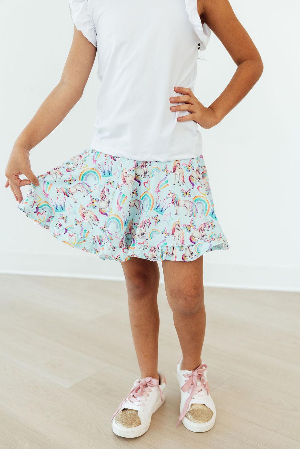 Unicorn Queen Ruffle Twirl Skort - Image 3
