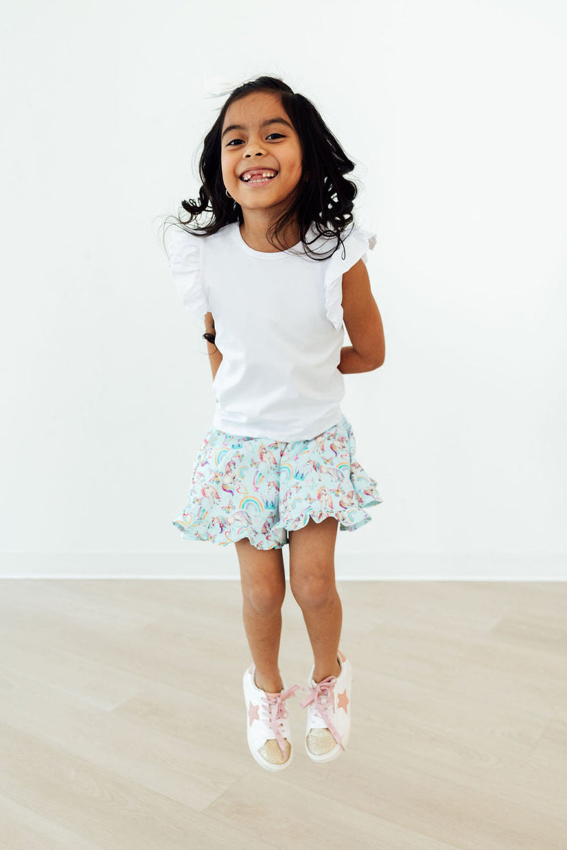 Unicorn Queen Ruffle Twirl Skort - Image 5