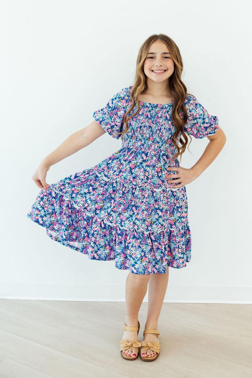 Darling Daisies Smocked Ruffle Dress - Image 6