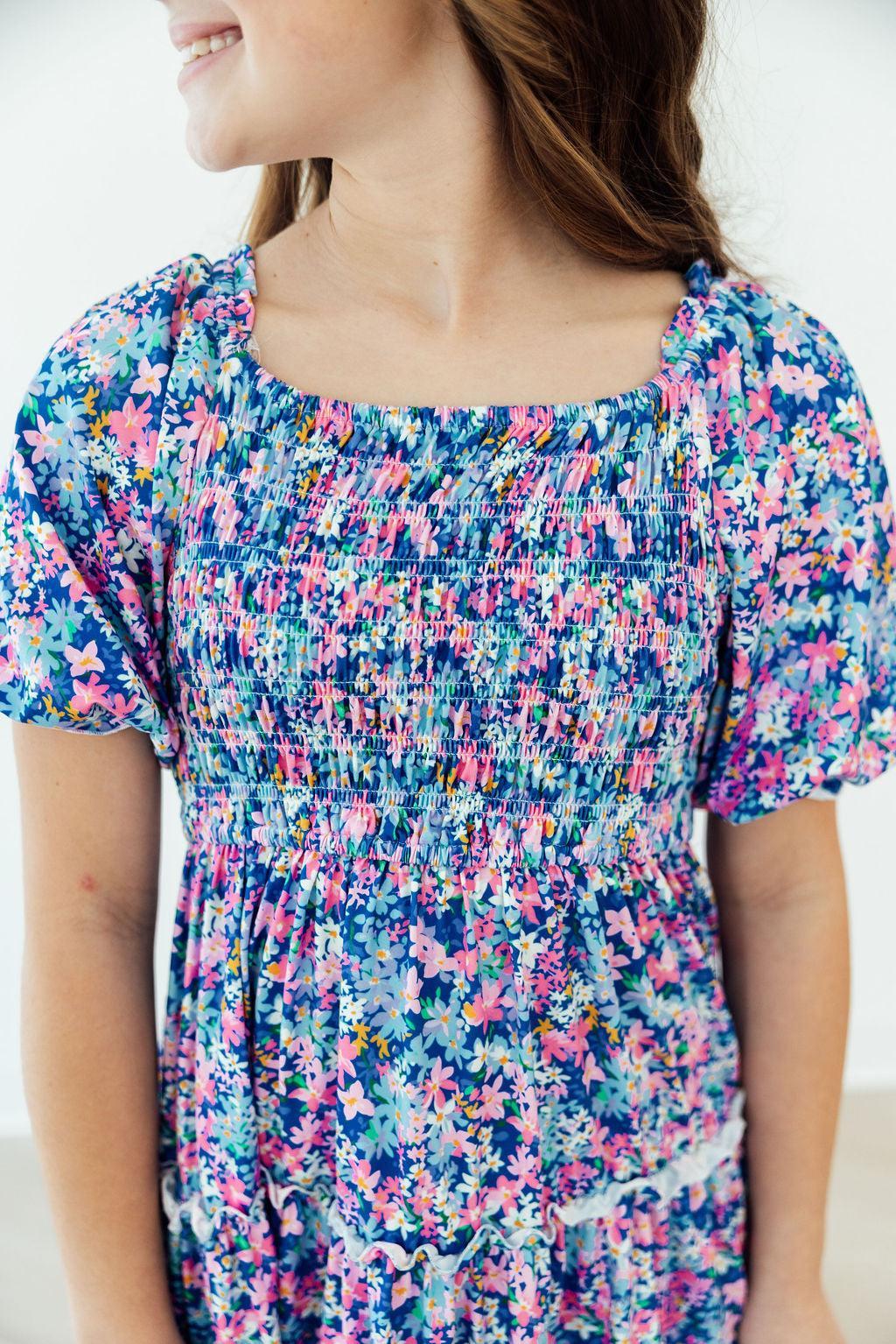 Darling Daisies Smocked Ruffle Dress - Image 7