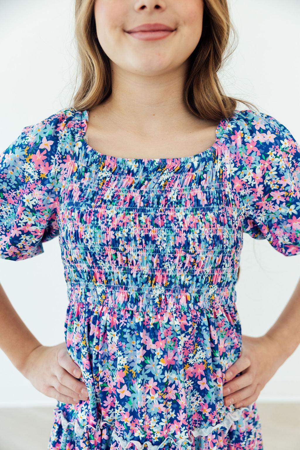 Darling Daisies Smocked Ruffle Dress - Image 5
