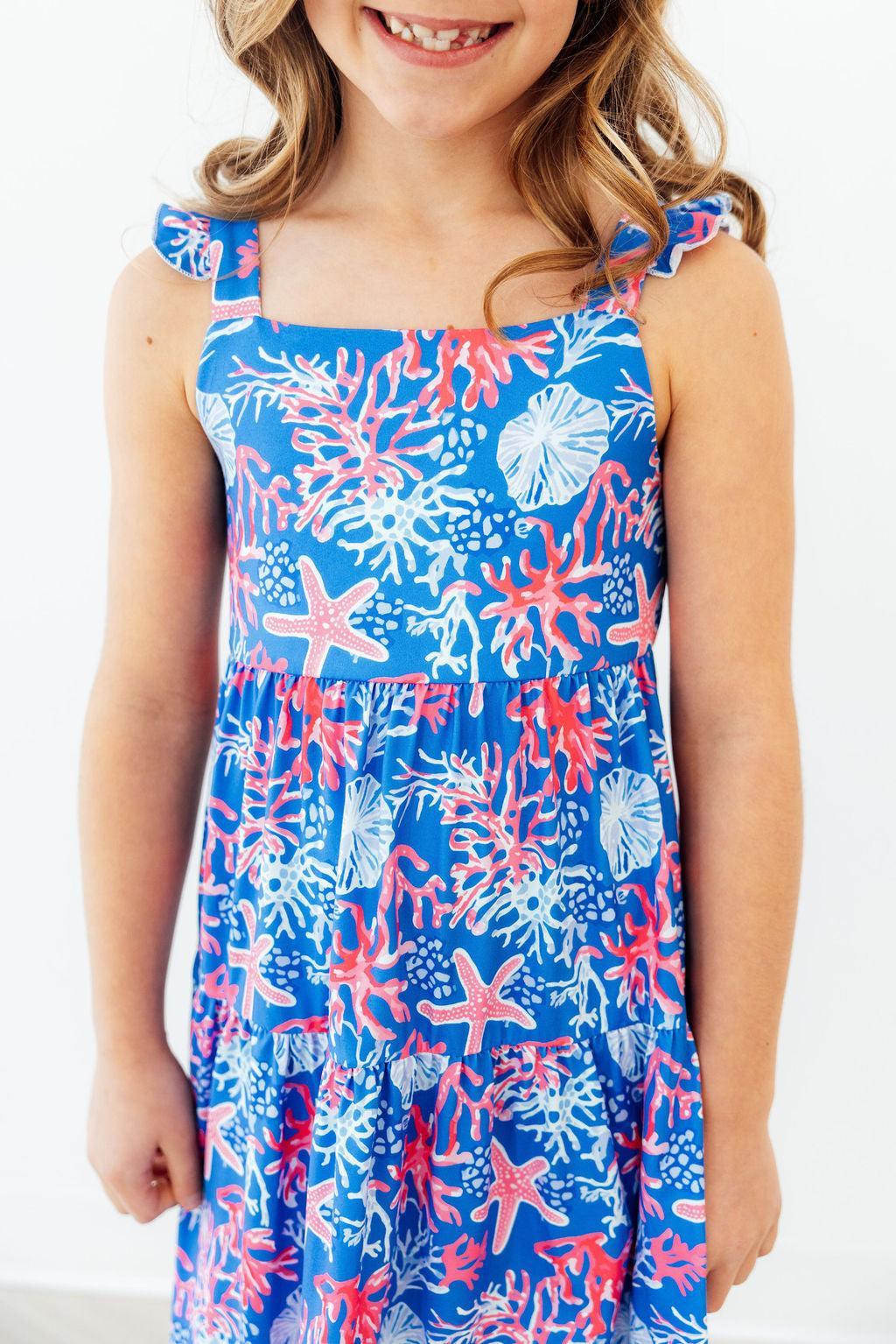 Coral Cove Ruffle Maxi Dress - Image 2