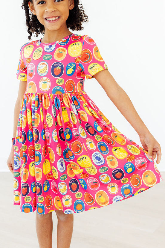 Fresh & Fruity S/S Pocket Twirl Dress - Image 2