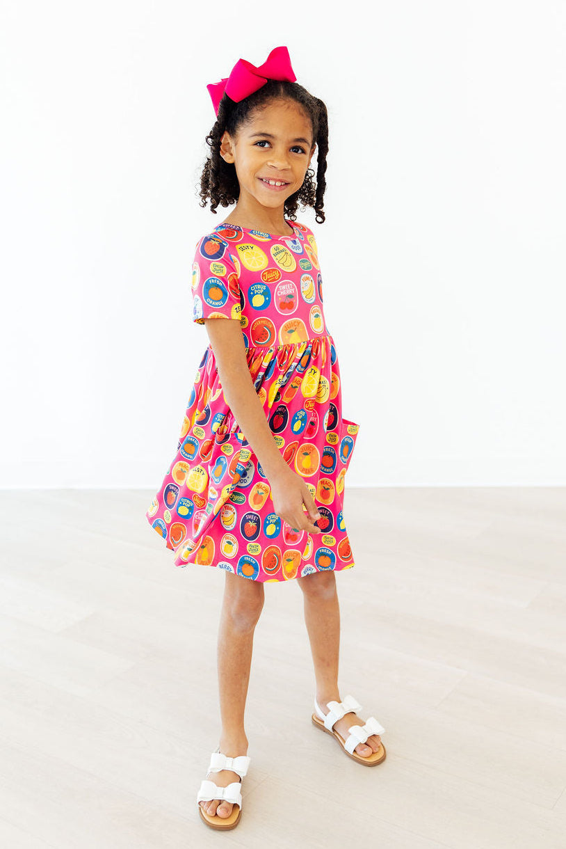 Fresh & Fruity S/S Pocket Twirl Dress - Image 3