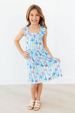 Tidepool Treasures Ruffle Cross Back Dress - Image 3