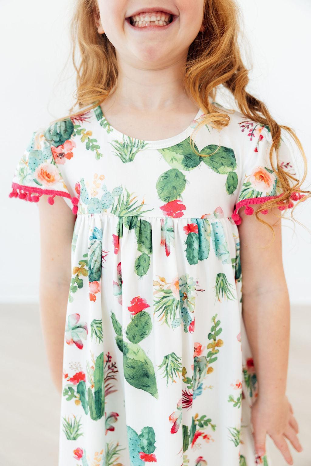 Cute Cactus Pom Pom Dress - Image 6