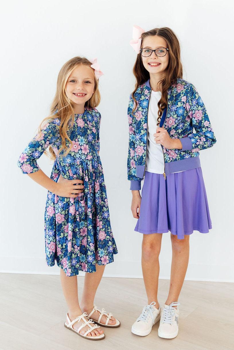 Whimsy 3/4 Sleeve Pocket Twirl Dress - Image 2