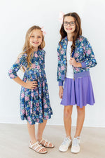 Whimsy 3/4 Sleeve Pocket Twirl Dress - Image 2