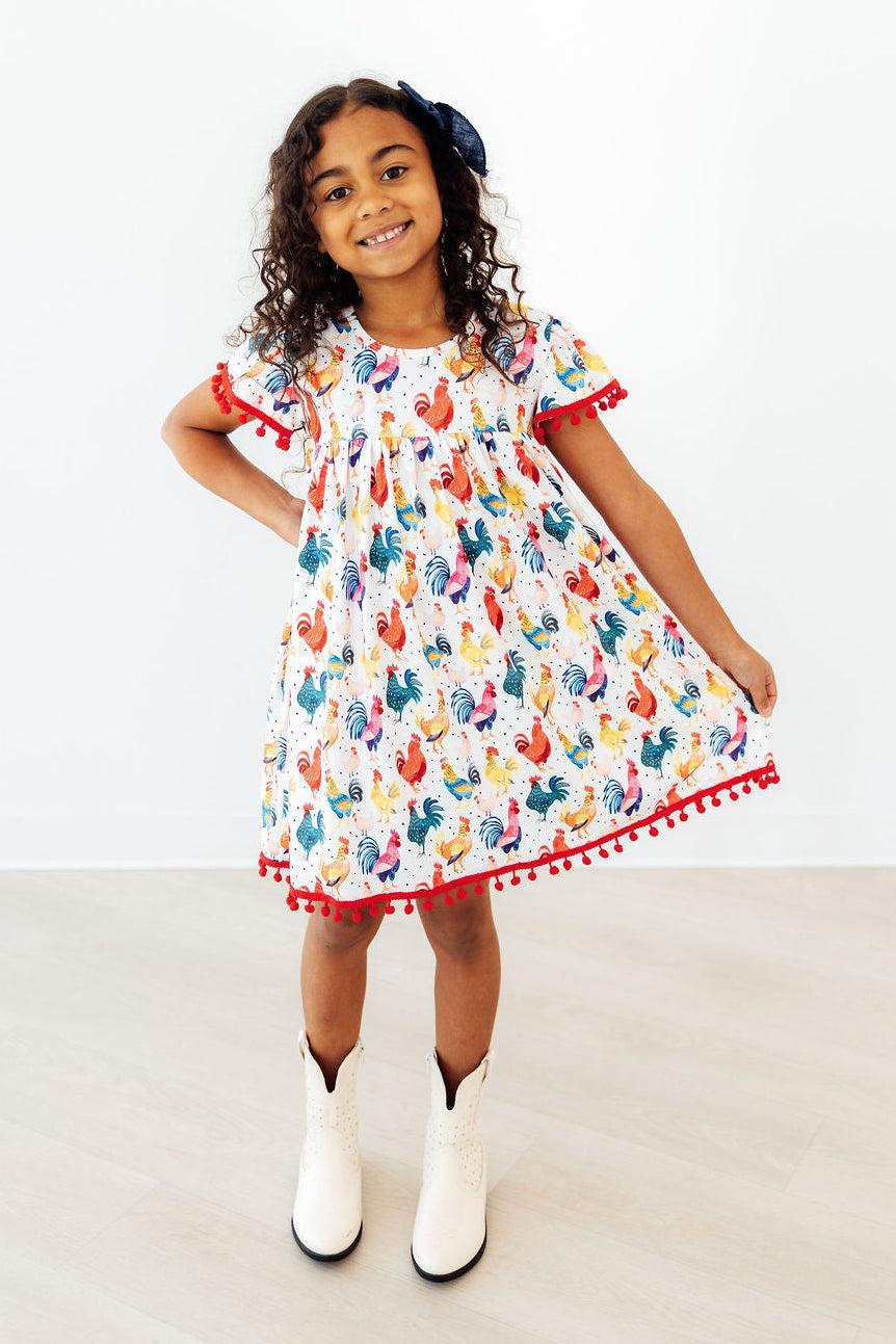Rooster Pom Pom Dress - Image 2