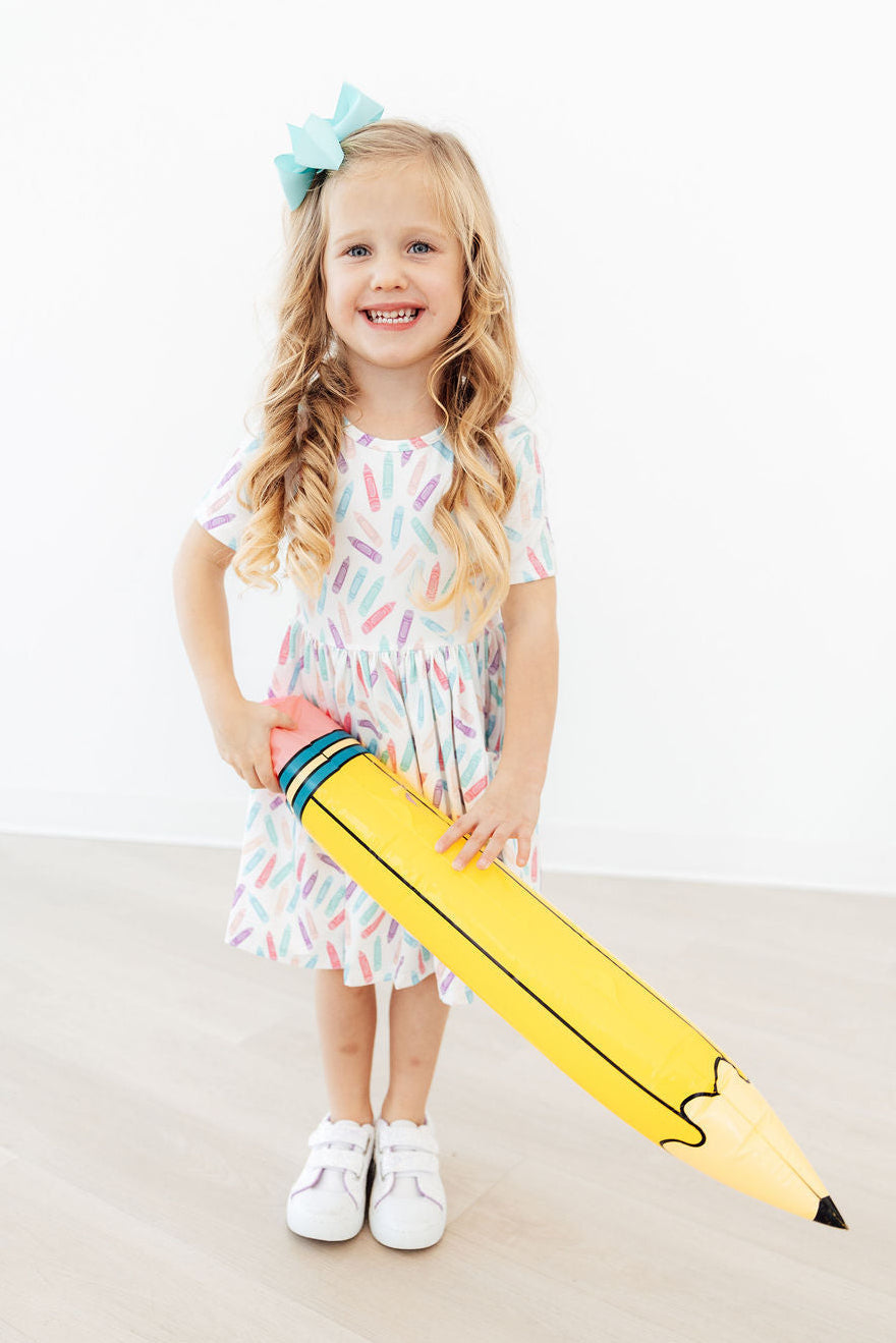 Color Crayons S/S Pocket Twirl Dress - Image 4