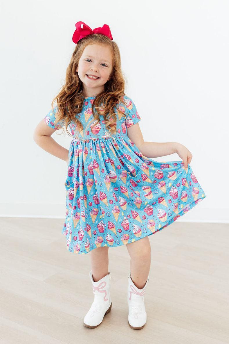 Delightful Desserts S/S Pocket Twirl Dress - Image 3