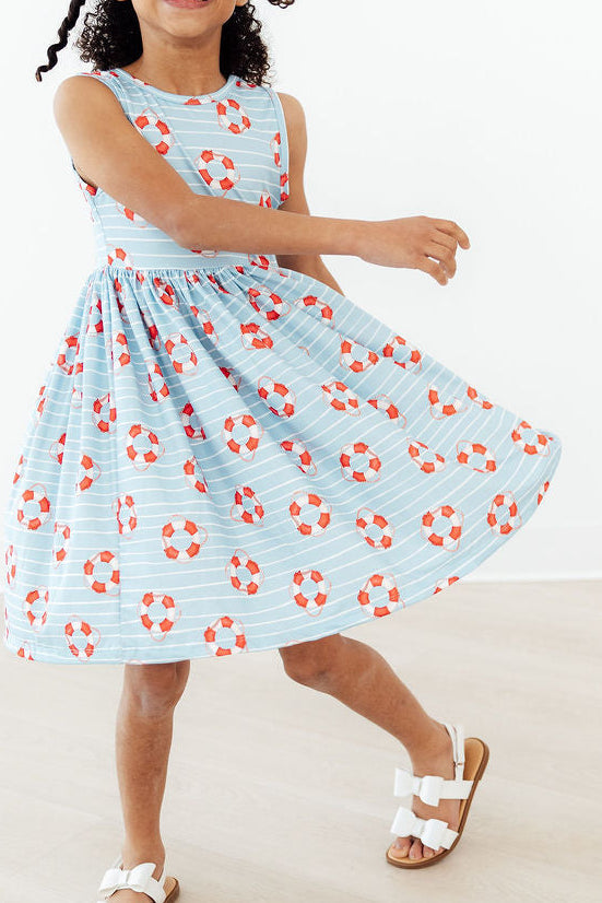 Little Lifeguard Tank Twirl Dress - Image 2
