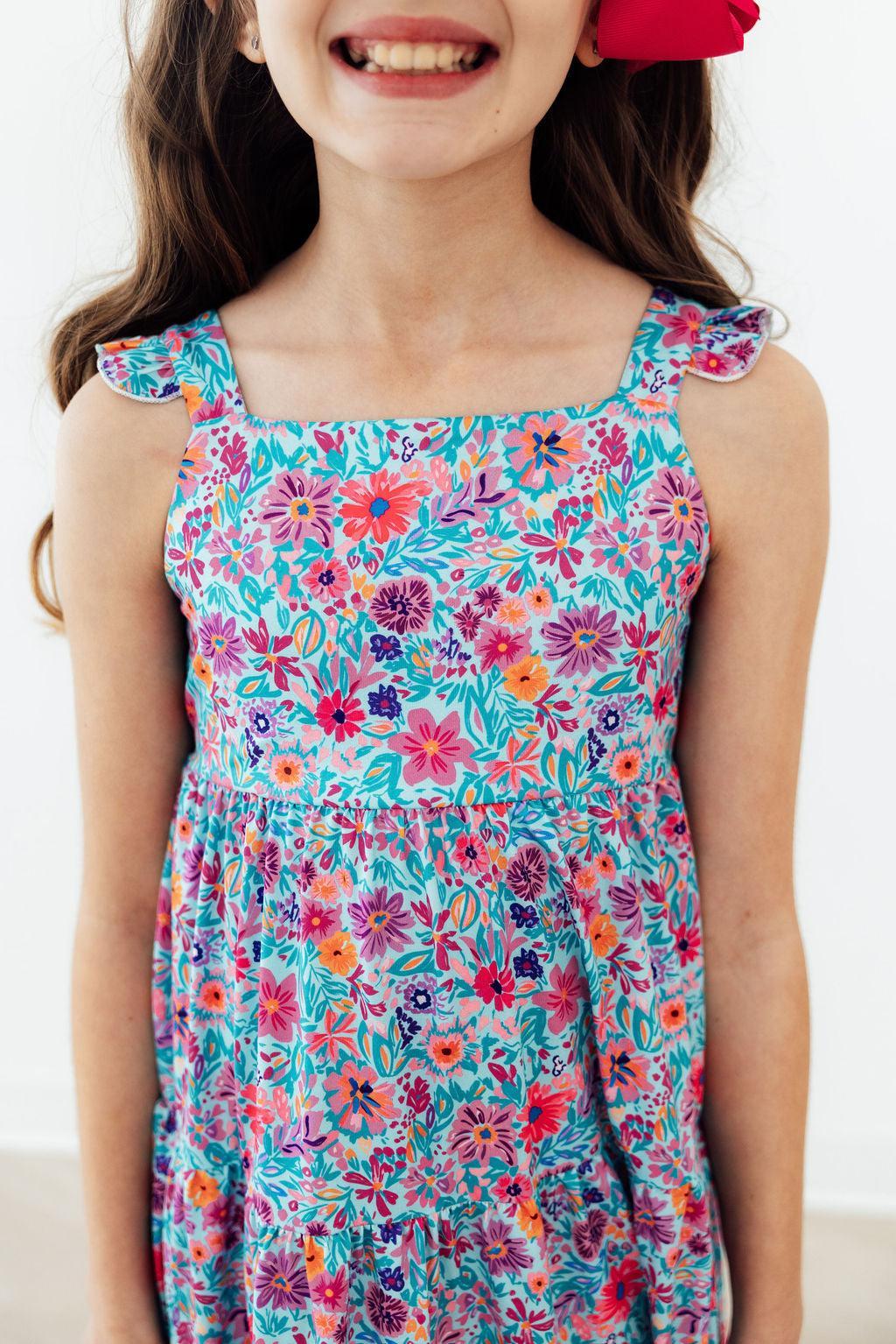 Tropical Garden Ruffle Maxi Dress - Image 2