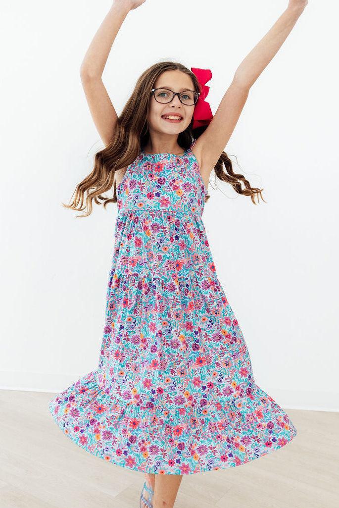 Tropical Garden Ruffle Maxi Dress - Image 3