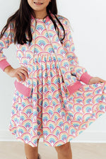 Watercolor Rainbows Satin Jacket - Image 3