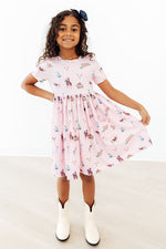 Pink Ranch Hand S/S Pocket Twirl Dress - Image 2