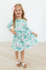 Shamrock Sweetheart 3/4 Sleeve Pocket Twirl Dress - Image 4