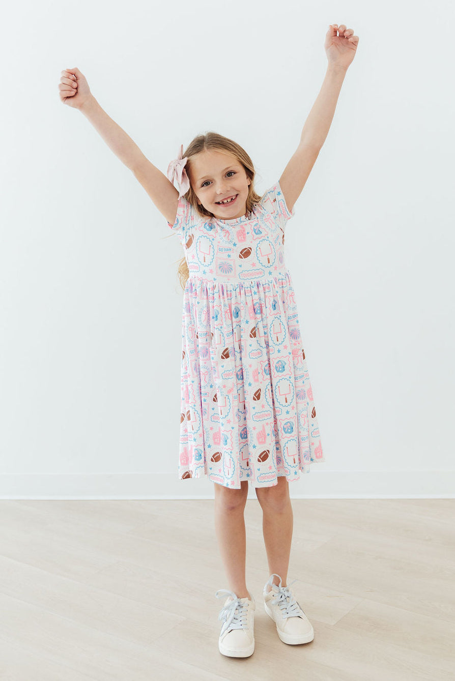 Game Day Girlie S/S Pocket Twirl Dress - Image 2