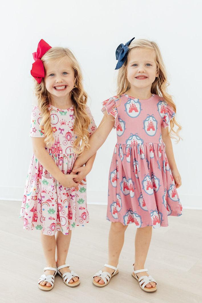 Princess & the Froggie S/S Pocket Twirl Dress - Image 2