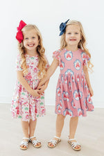 Once Upon a Castle Flutter Sleeve Twirl Dress - Image 2