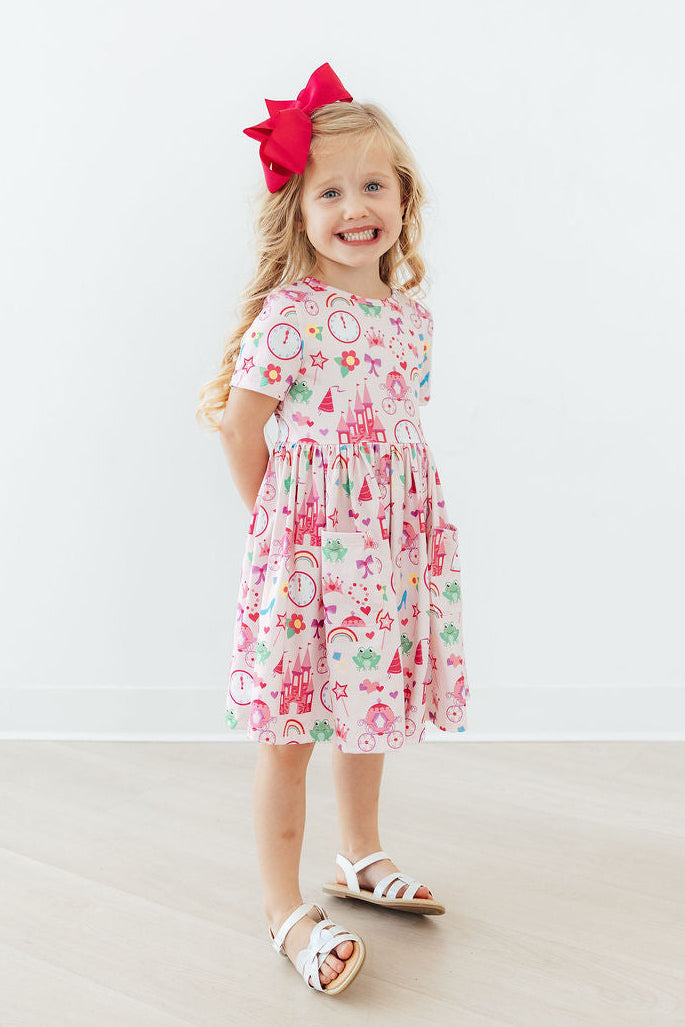 Princess & the Froggie S/S Pocket Twirl Dress - Image 4