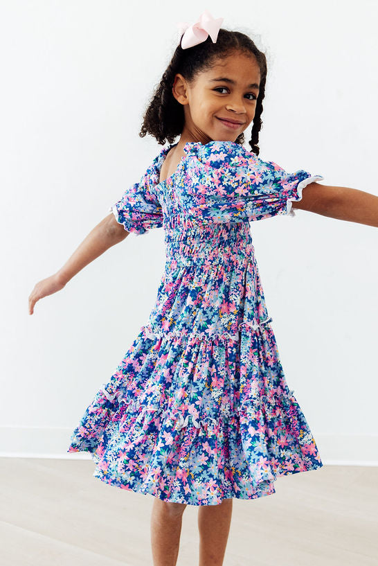 Darling Daisies Smocked Ruffle Dress - Image 4