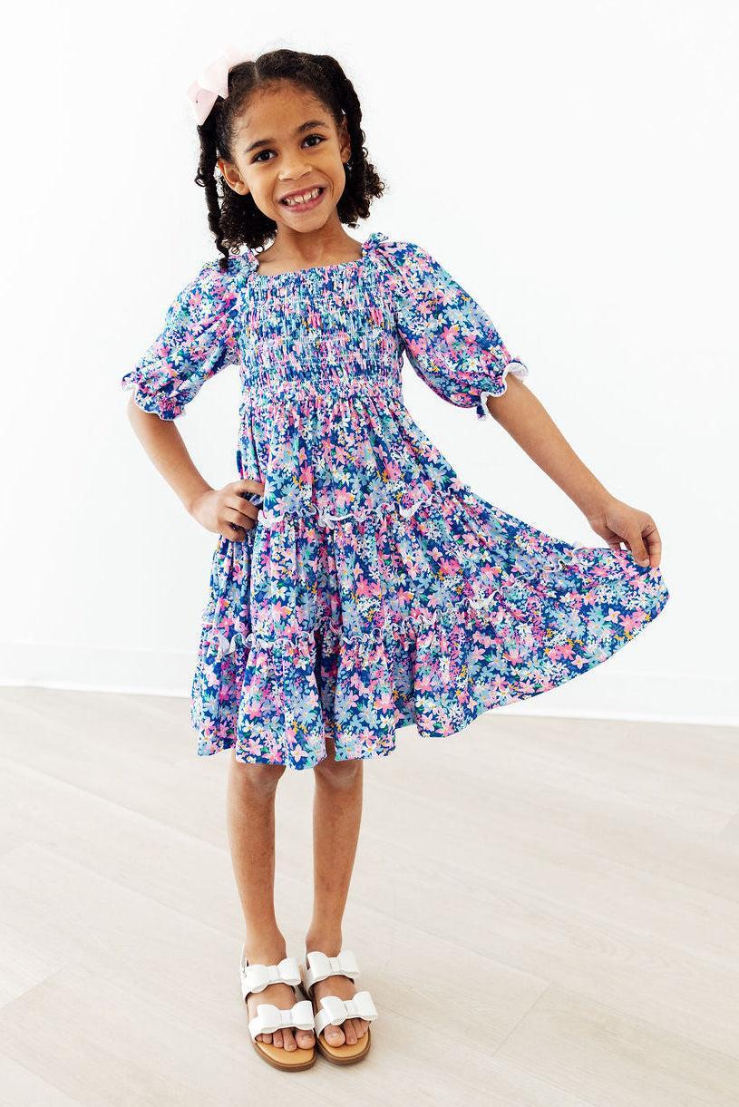 Darling Daisies Smocked Ruffle Dress - Image 3