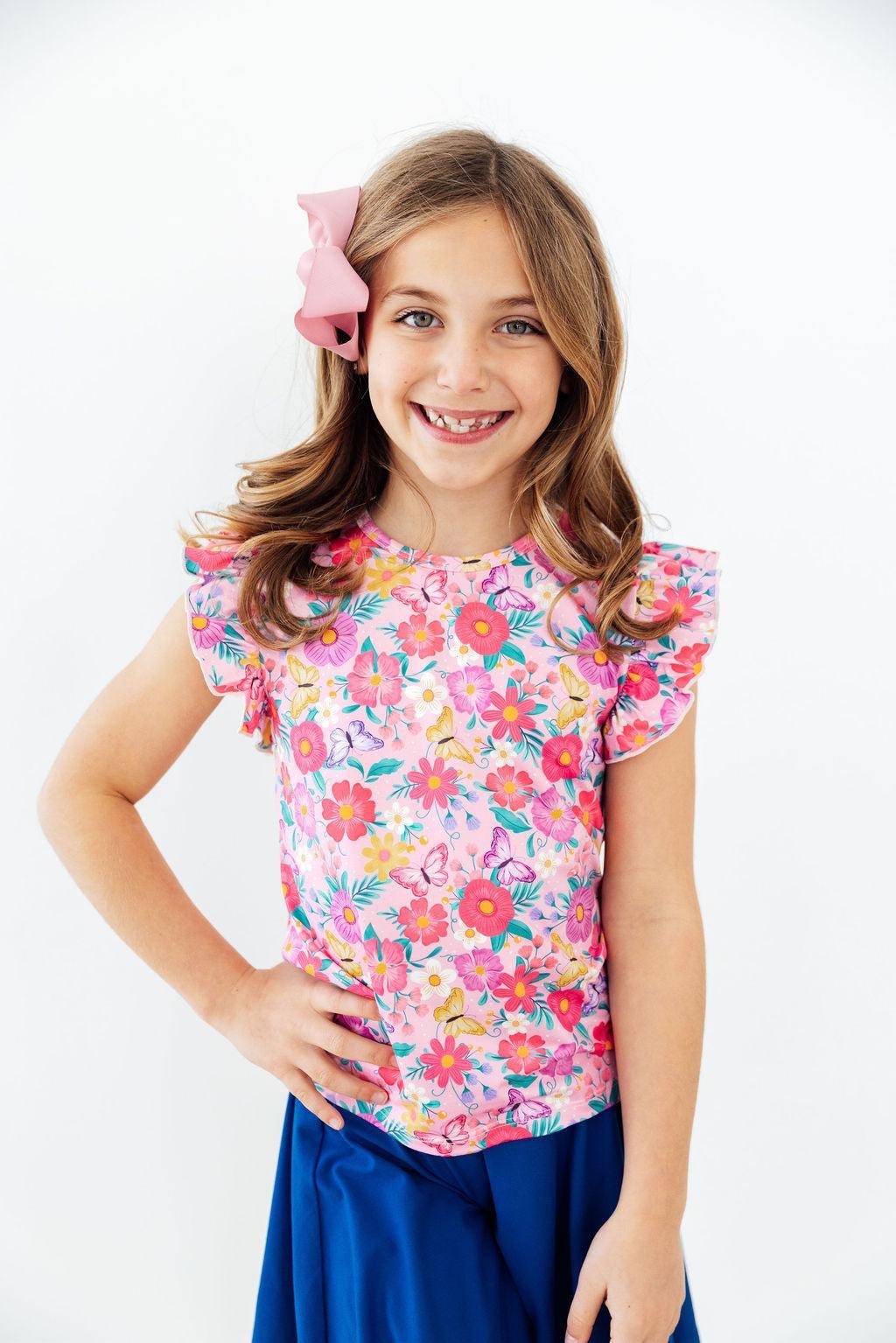 Fluttering Garden S/S Ruffle Tee - Image 4
