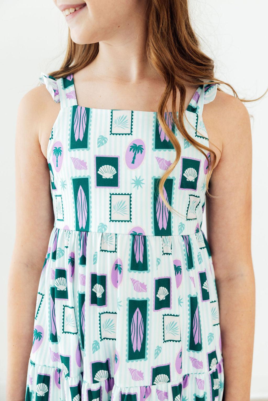 Surfer Girl Ruffle Maxi Dress - Image 2