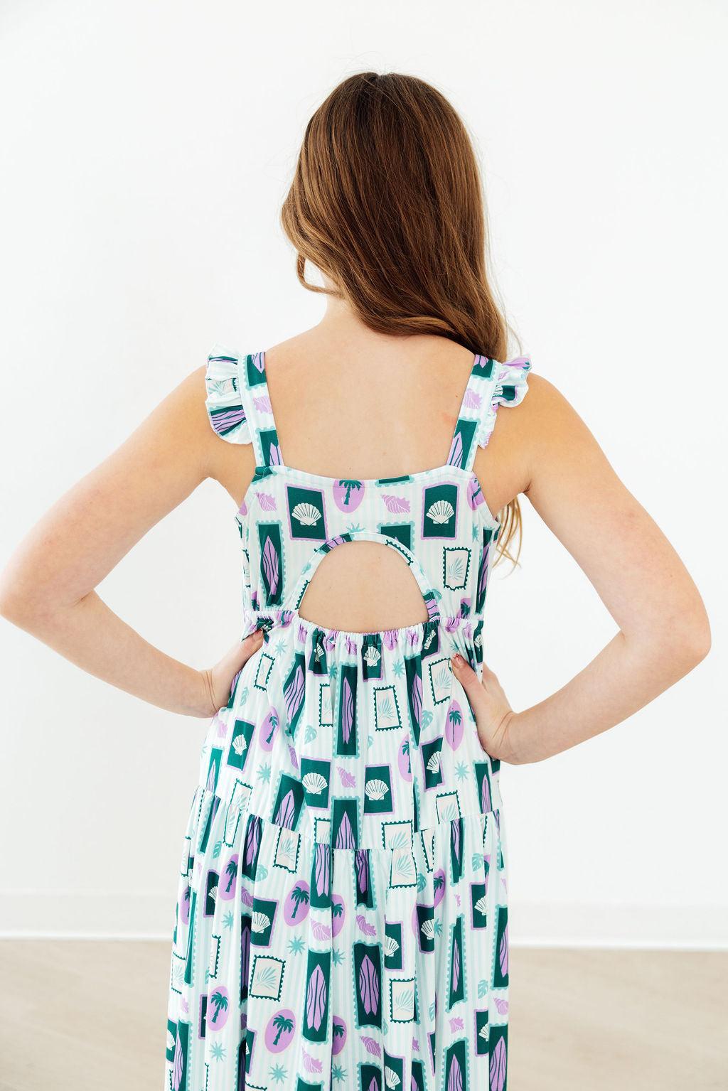 Surfer Girl Ruffle Maxi Dress - Image 3