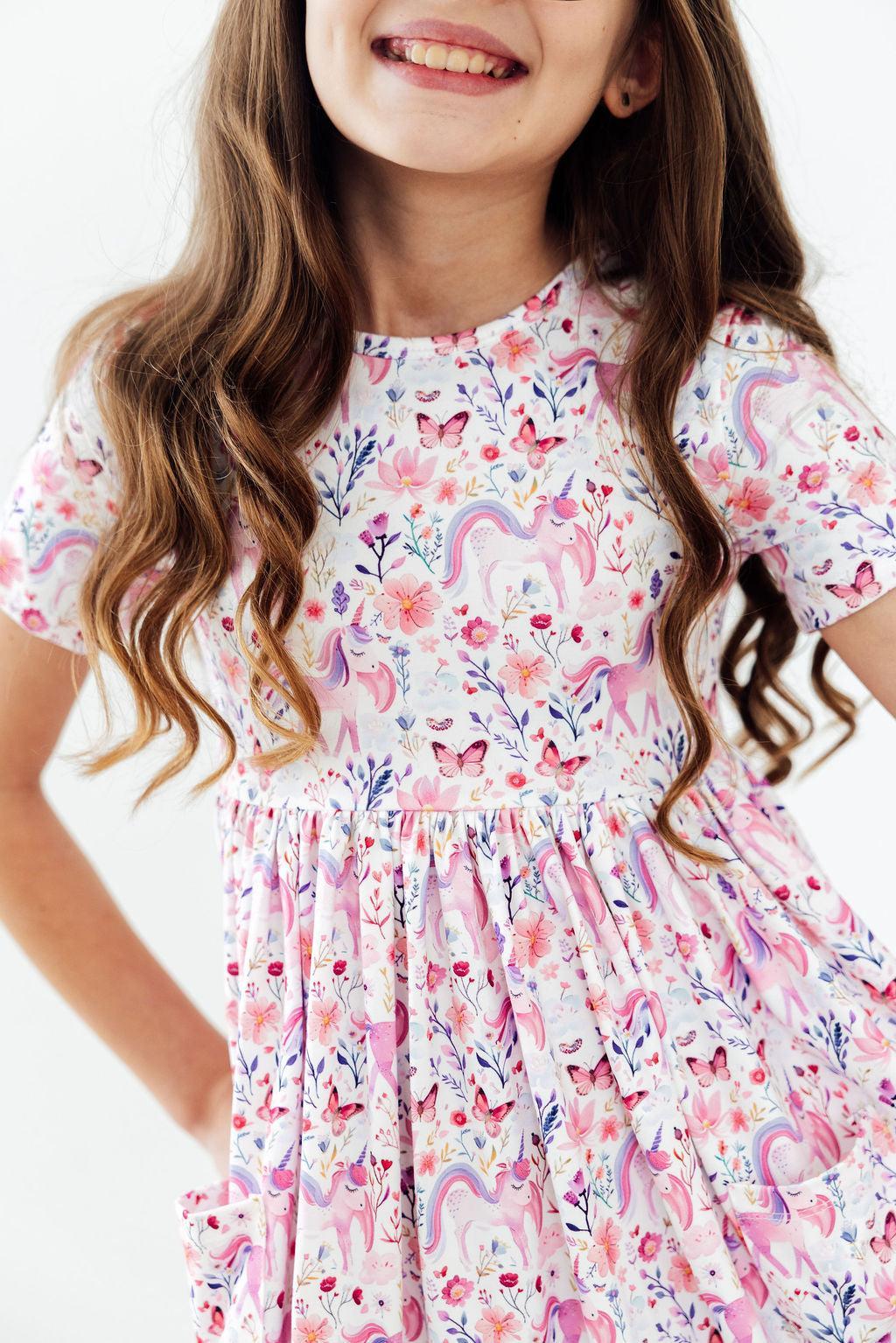 Whimsical Woods S/S Pocket Twirl Dress - Image 3