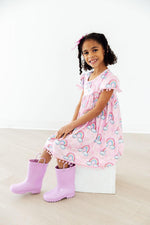 Sparkling Rainbows Pom Pom Dress - Image 2