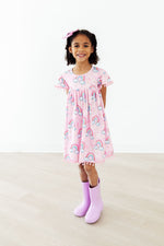 Sparkling Rainbows Pom Pom Dress - Image 3
