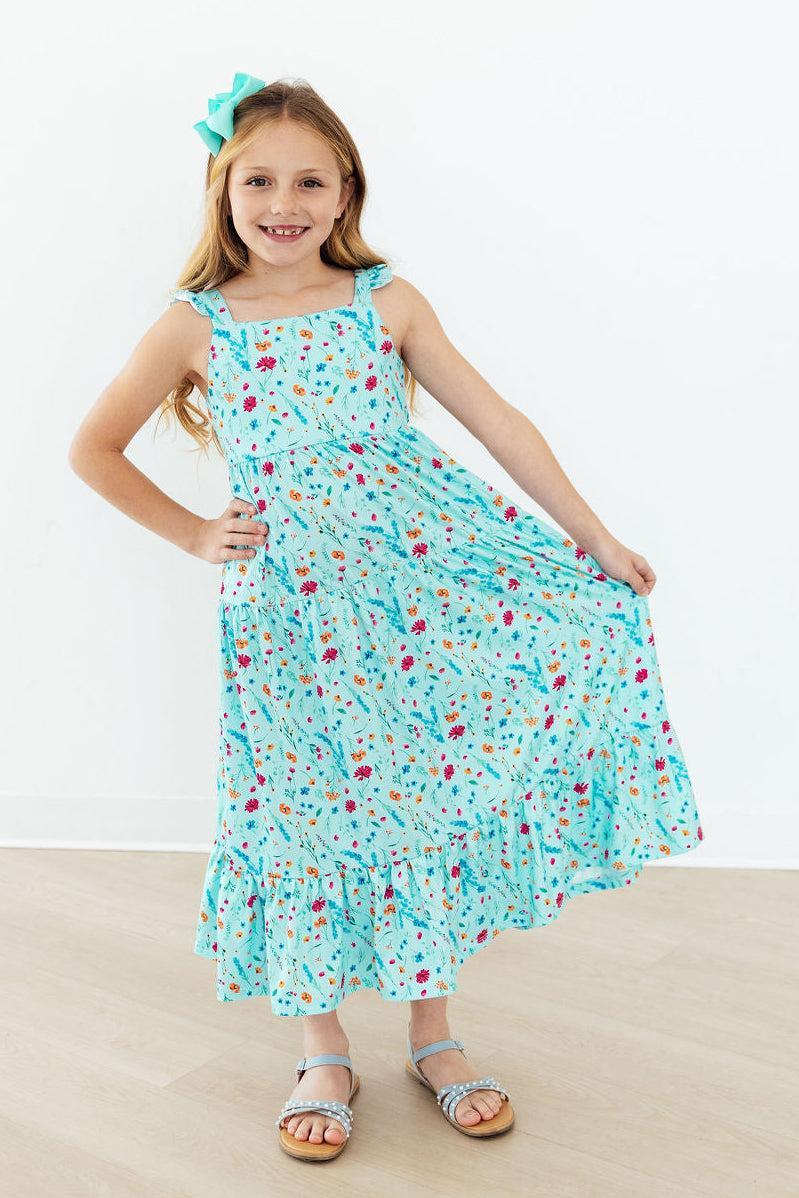 Bluebell Breeze Ruffle Maxi Dress - Image 3
