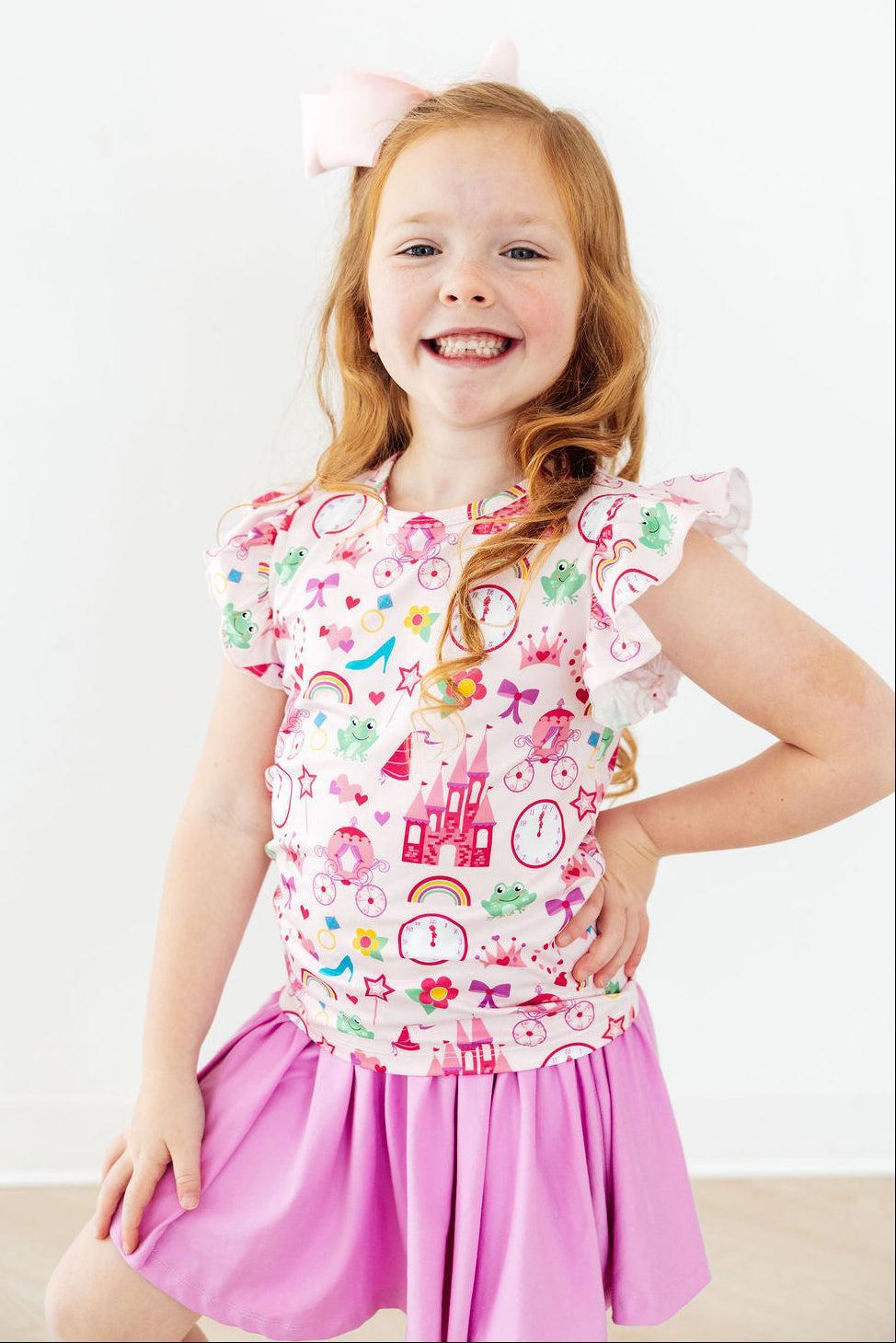 Princess & the Froggie S/S Ruffle Tee - Image 3