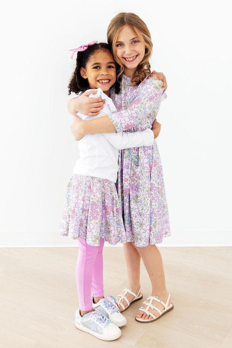 Spring Gardens 3/4 Sleeve Pocket Twirl Dress - Image 4