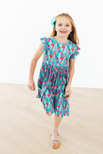 Lovely Llamas Flutter Sleeve Twirl Dress - Image 2