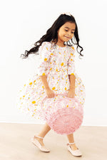 Carrot Cutie 3/4 Sleeve Ruffle Twirl Dress - Image 2
