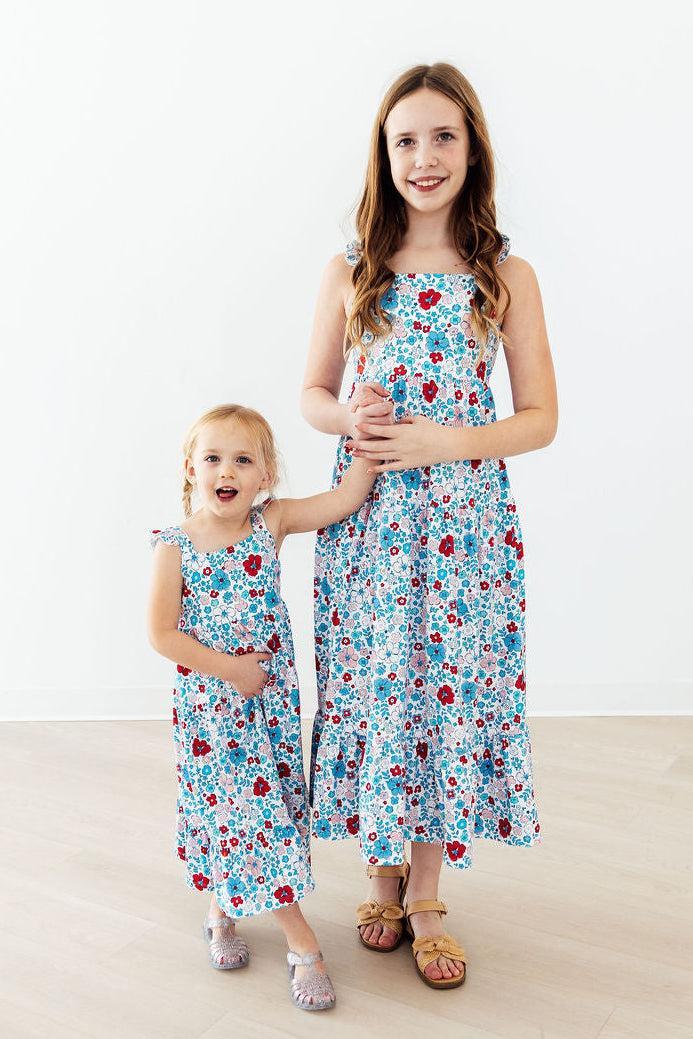 Patriotic Petals Ruffle Maxi Dress - Image 2