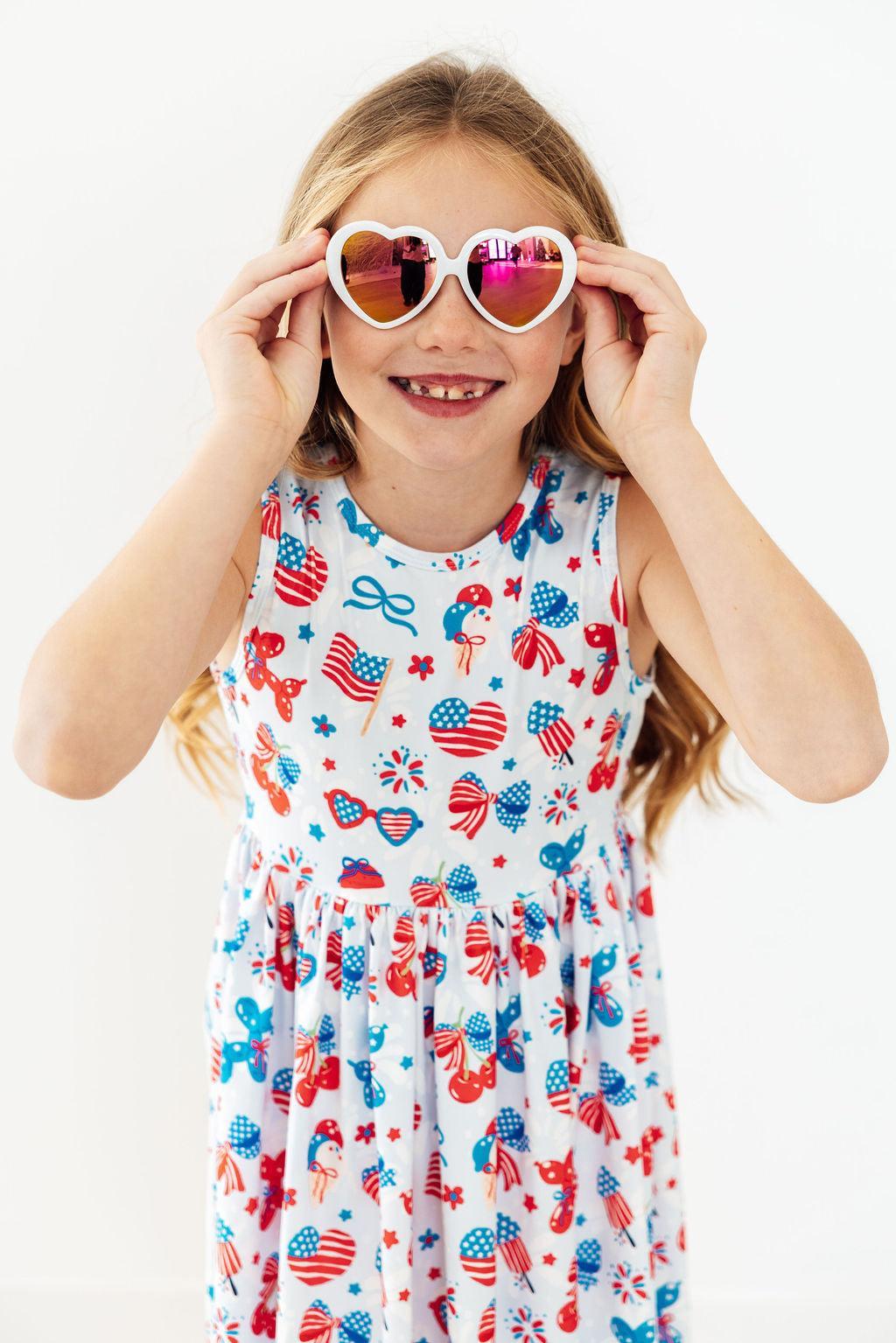 Little Miss Liberty Tank Twirl Dress - Image 3