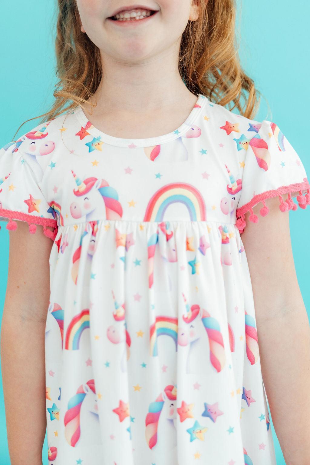 Unicorn Magic Pom Pom Dress - Image 2