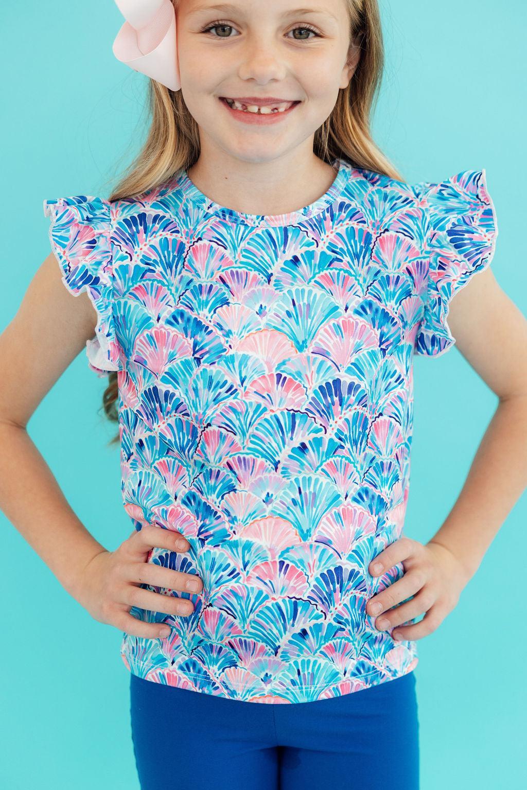 Seaside Shells S/S Ruffle Tee - Image 3