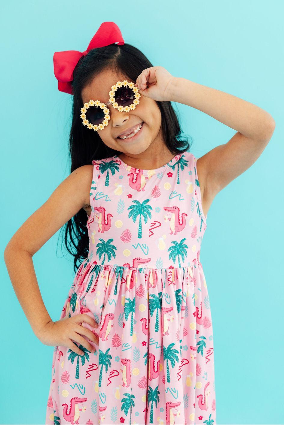 Pink Gator-ade Tank Twirl Dress - Image 3